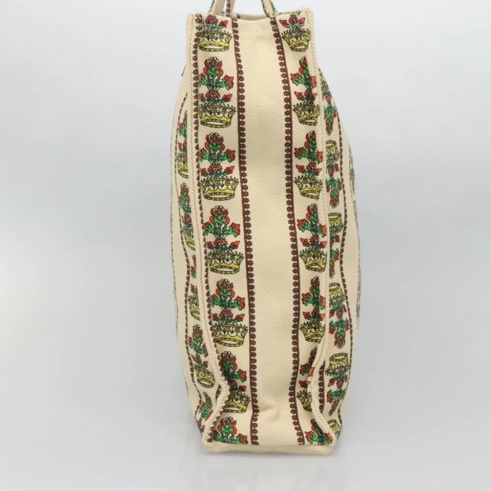 GUCCI Gucci Garden Boutique Tote Bag Canvas Beige - Picture 3 of 14